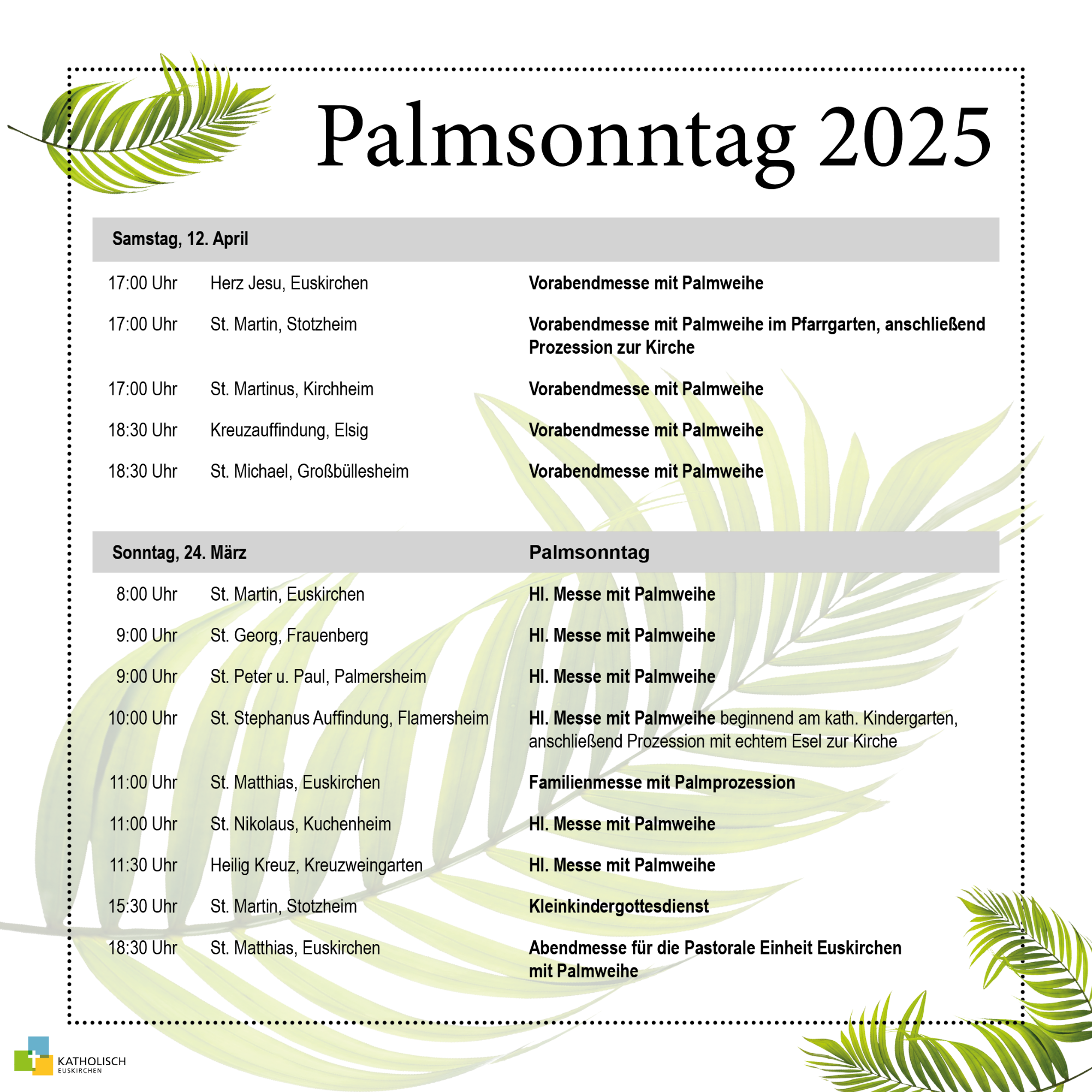 Palmsonntag 2025