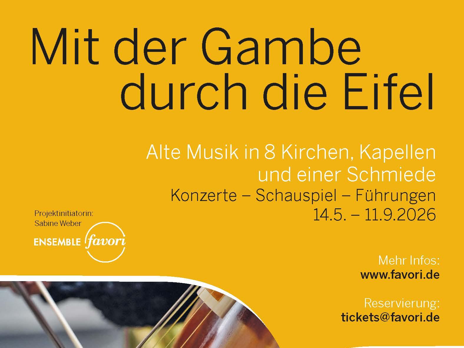 Mit der Gambe durch die Eifel