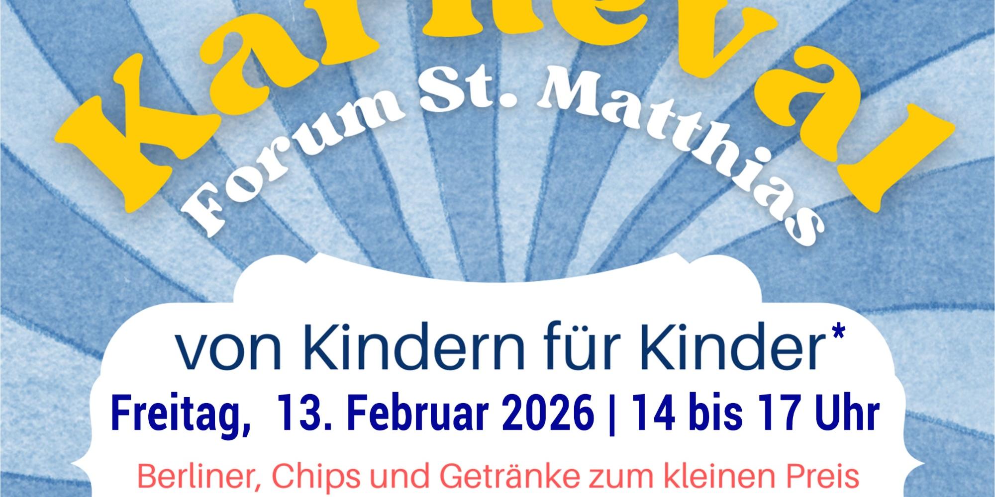Kinderkarneval 2026 Plakat A3