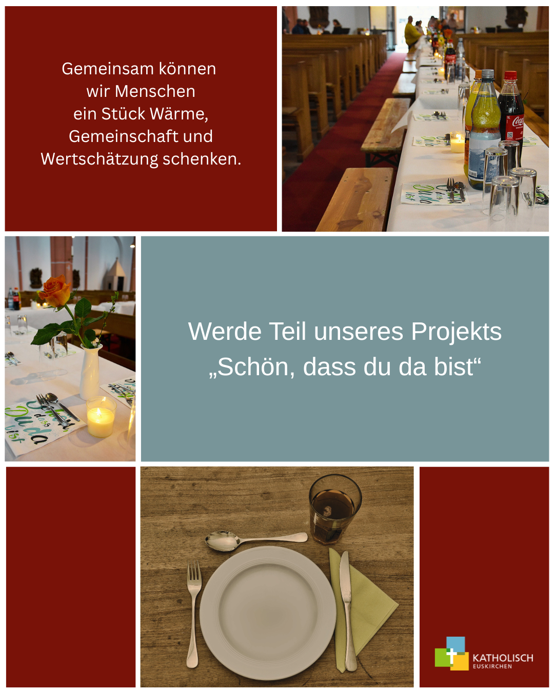 Werde Teil unseres Projekts „Schön, dass du da bist“