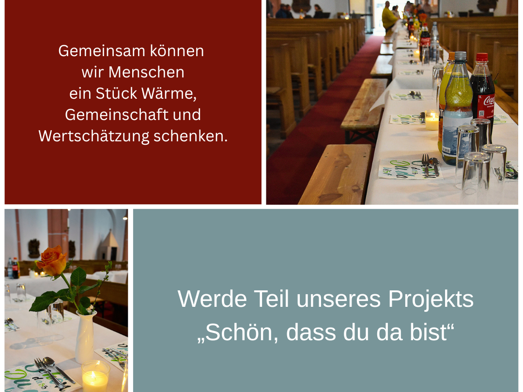Werde Teil unseres Projekts „Schön, dass du da bist“