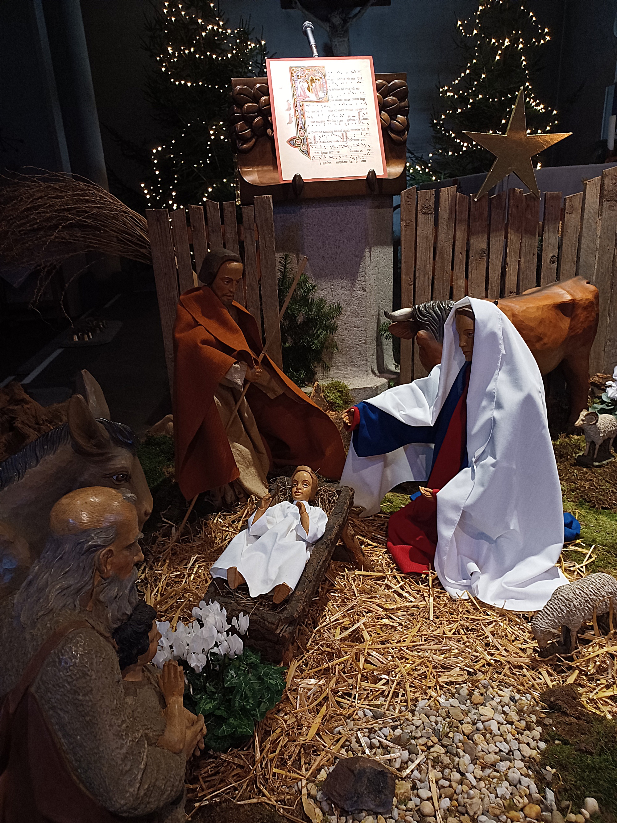 St. Stephanus Auffindung - beleuchtete Krippe