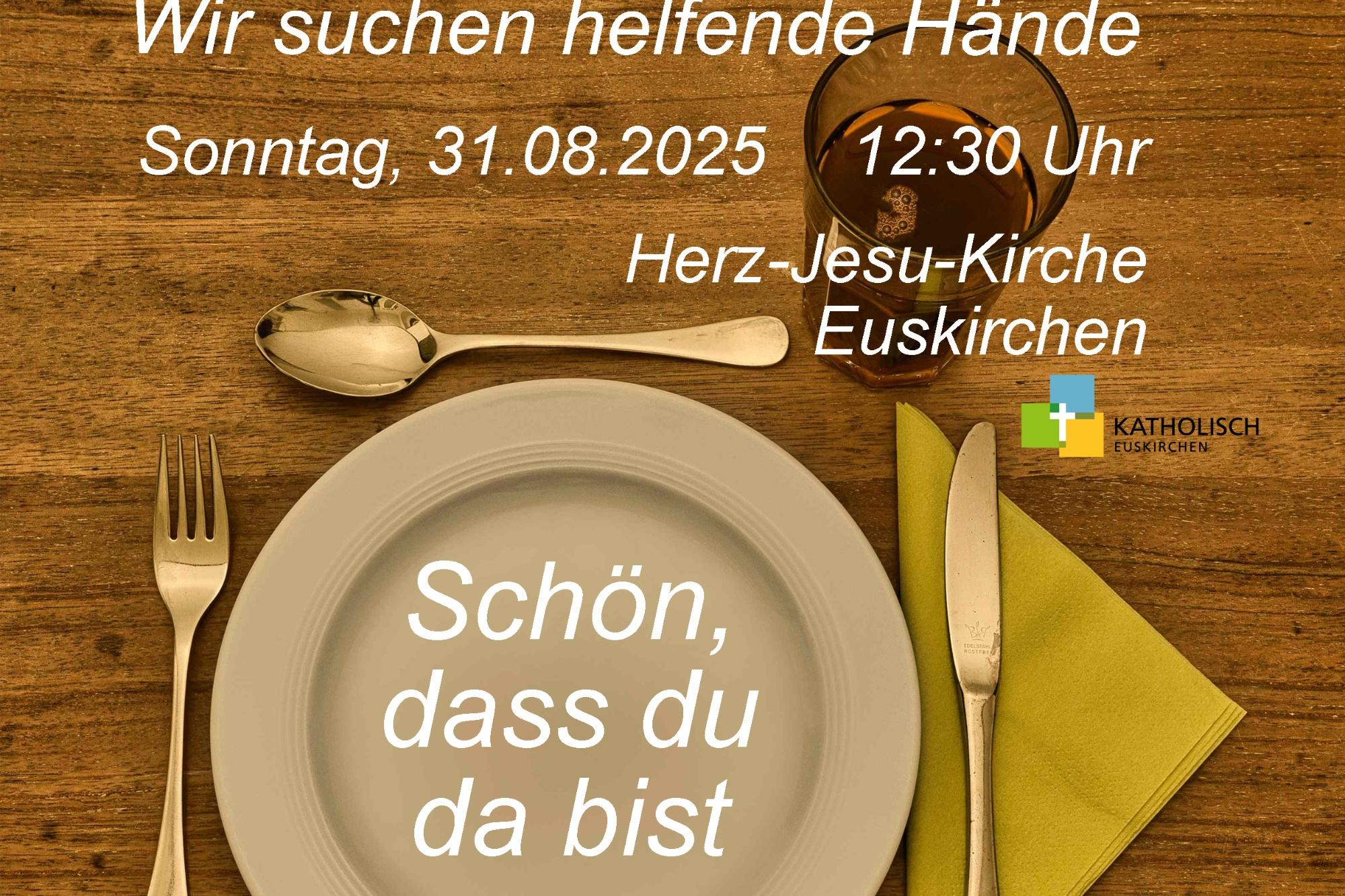 Essen mit Bedürftigen - Schön dass du da bist