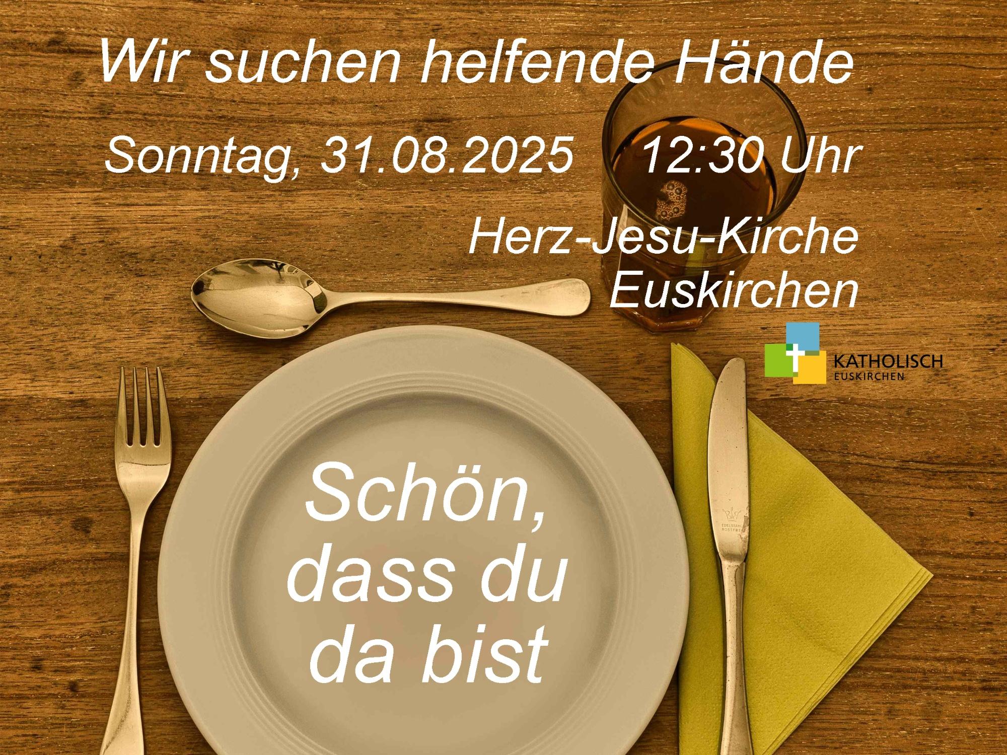 Essen mit Bedürftigen - Schön dass du da bist