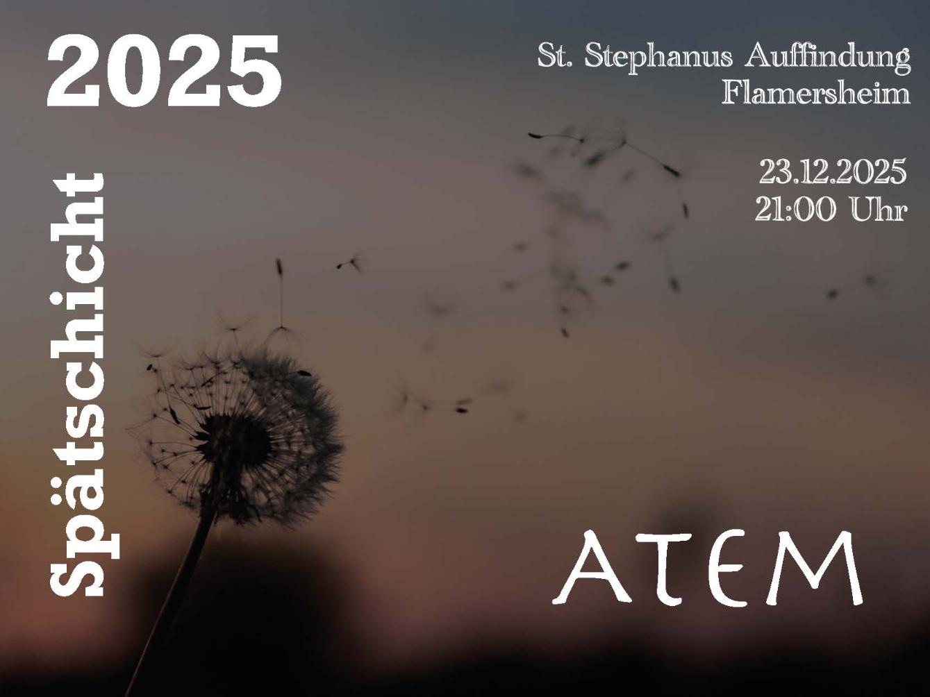 Spätschicht 2025 Flyer