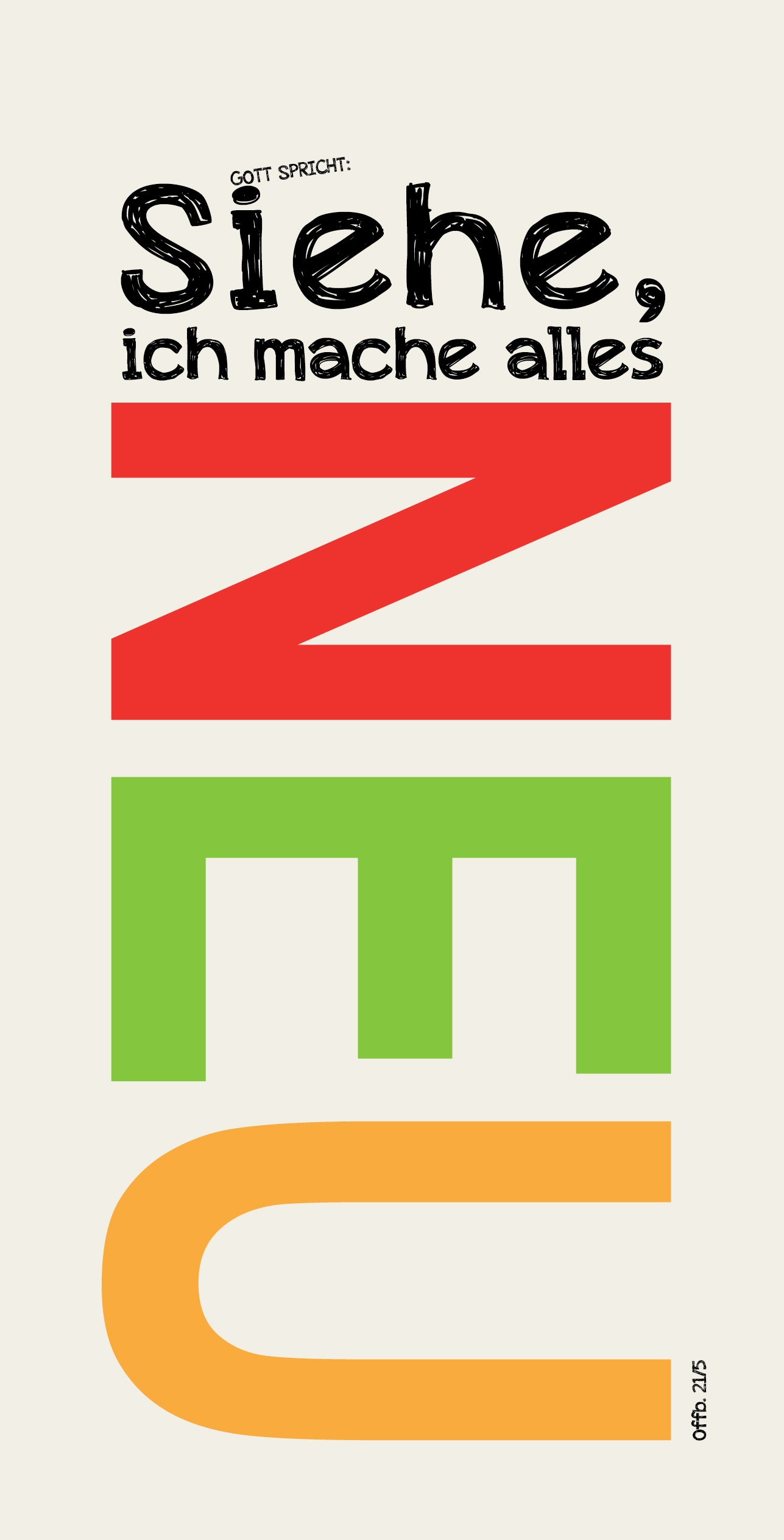 2026-02-24 Postkarte Siehe ich mache alles neu außen