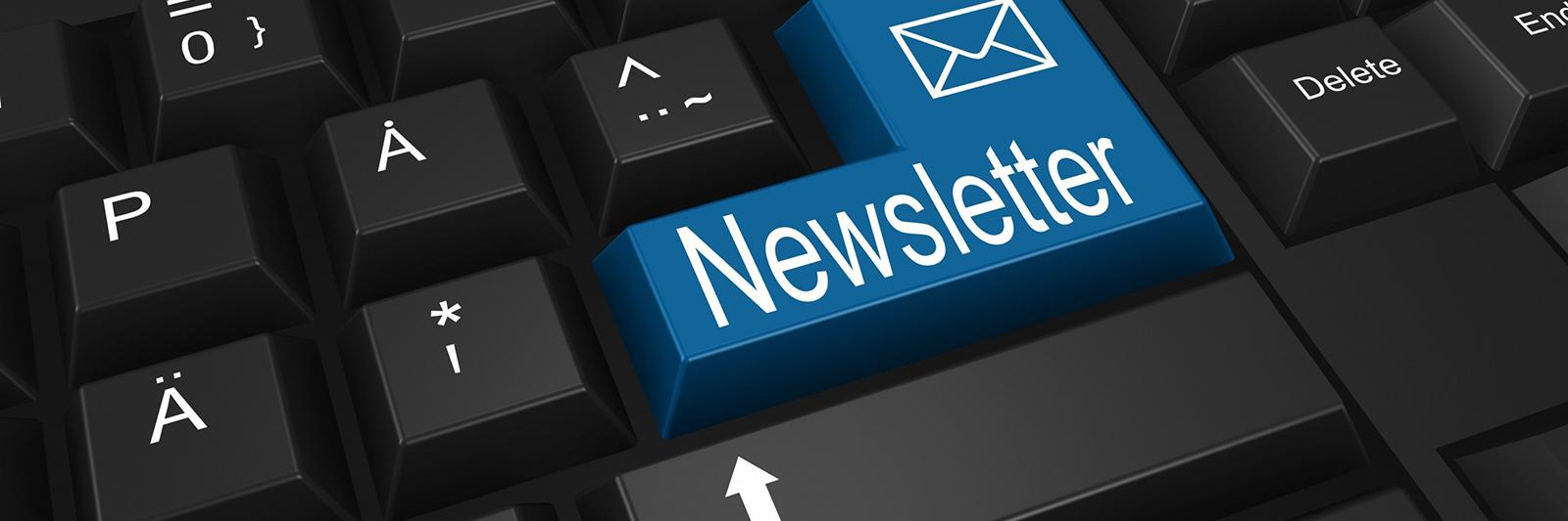 Tastatur mit Newslettertaste